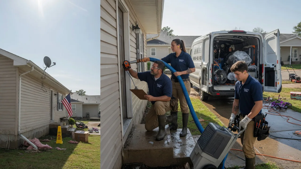 Ceiling Water Damage Restoration in Napoleon, IN near me